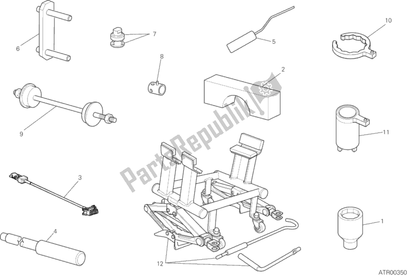 Tutte le parti per il 01b - Strumenti Di Servizio Per Officina del Ducati Multistrada 1200 Enduro Touring 2016 Tutte le parti per il 01b - Strumenti Di Servizio Per Officina del Ducati Multistrada 1200 Enduro Touring 2016